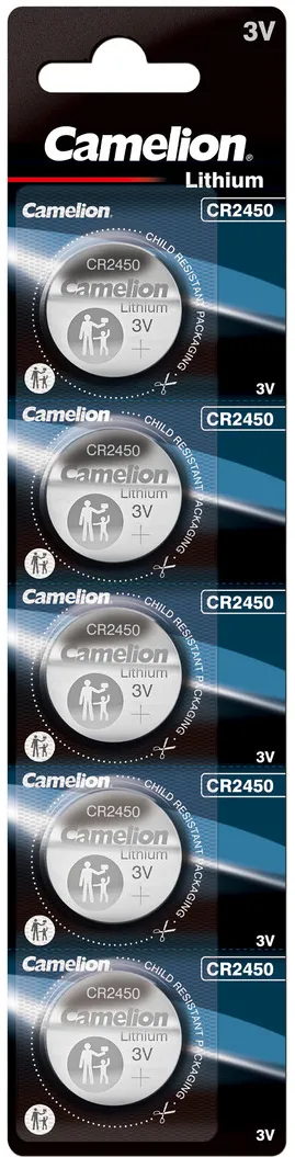 Camelion CR2450 3V lithium button cell battery