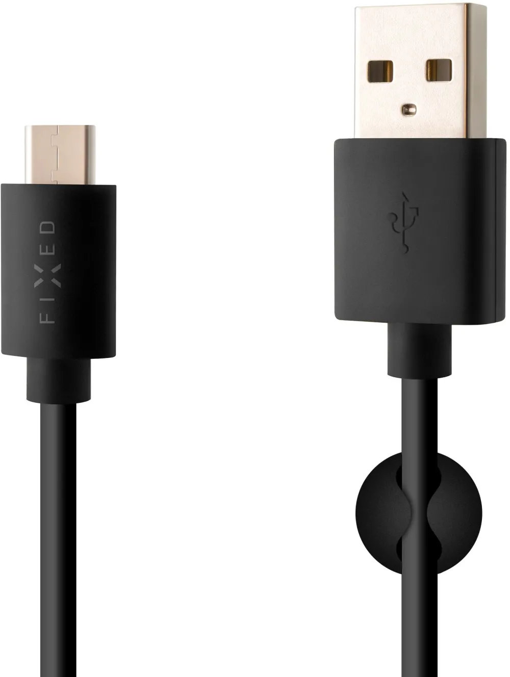 Cablu USB-A la USB-C Fixed Long 2 m negru