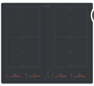 Cata IFSB 6460 MB Hob, Induction, Width 59cm, 4 cooking zones, Touch control, Black