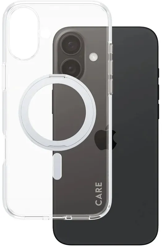CARE by PanzerGlass Case Feature Silver Kickstand & MagSafe iPhone 16 Plus