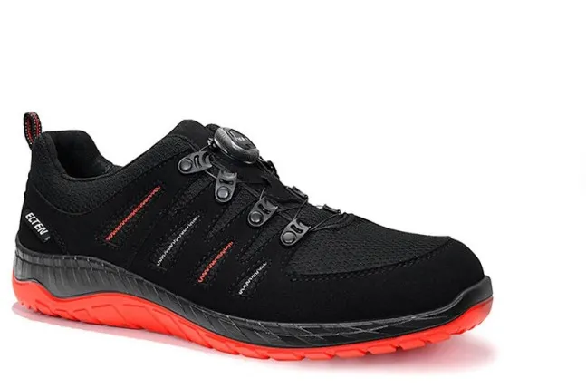 Pantofi de protectie Elten Maddox BOA Low ESD S3 negru/rosu marimea 10 UK
