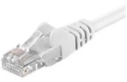 Cablu retea patch Goobay 68636 CAT 6 U/UTP 3 m alb