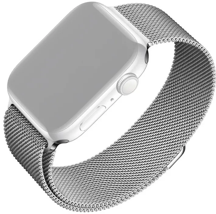 Fixed FIXED Mesh Strap for Apple Watch 38/40/41mm, Silver