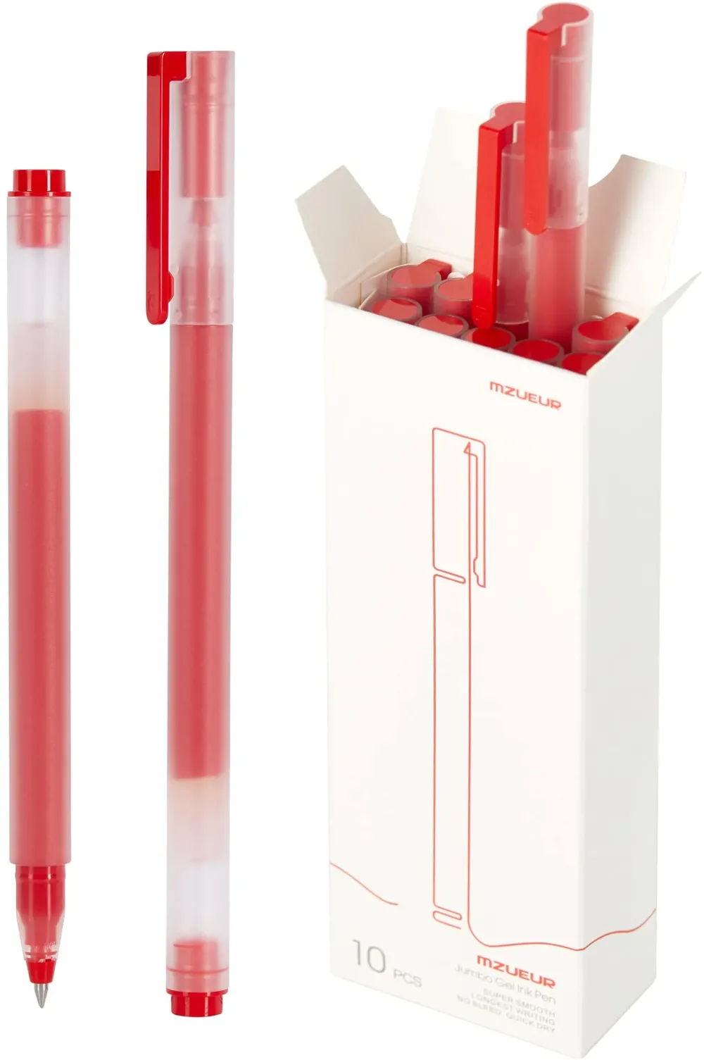 Set 10 pixuri cu gel Xiaomi High-capacity rosu 0,5 mm