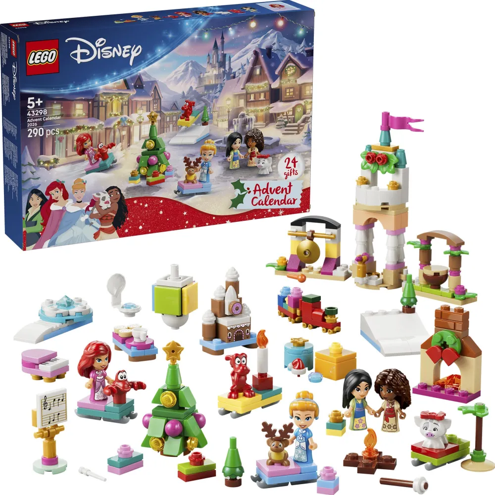 Set de constructie LEGO® Disney Princess Calendar de advent 43298, Jucarii pentru Copii de 5+ ani, Jucarii pentru Fete si Baieti, Idee de Cadou pentru Copii