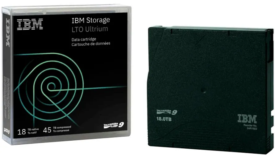 IBM LTO tape 02XW568 / LTO-9 Ultrium Green