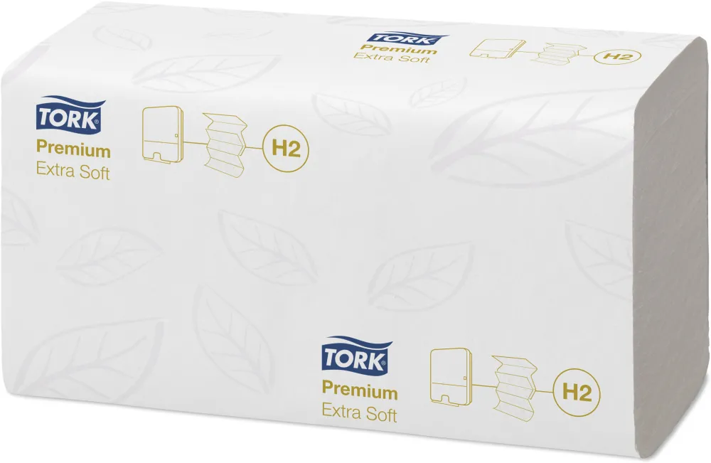 Servetele Z - TORK Xpress Premium Extra Soft, 2 straturi, 34x21.2cm, 100 buc/set, 21 set/bax - albe