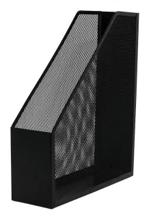 Suport metalic Mesh, pentru reviste si cataloage, Q-Connect - negru