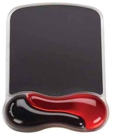 Mouse Pad Kensington Duo Gel, cu suport ergonomic pentru incheietura mainii, cu gel, rosu/negru