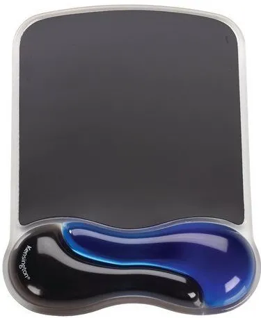 Mouse Pad Kensington Duo Gel, cu suport ergonomic pentru incheietura mainii, cu gel, albastru/negru