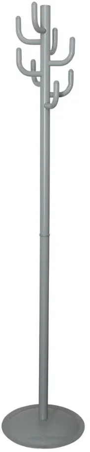 Cuier metalic, 8 agatatori, baza solida, MAUL Polaris Lite - gri