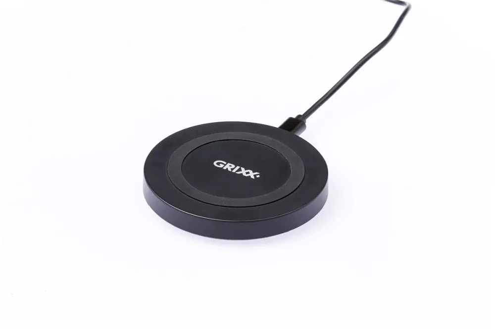 Incarcator wireless GRIXX Optimum - 10W, Qi Certified - negru