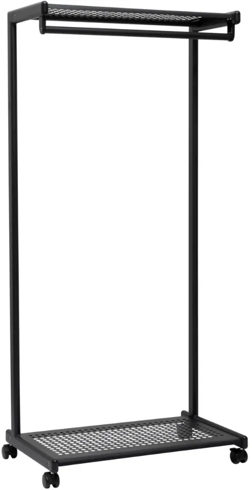 Suport pentru haine mobil, din metal, 166 x 78,5 x 46 cm, MAUL Bolero - negru
