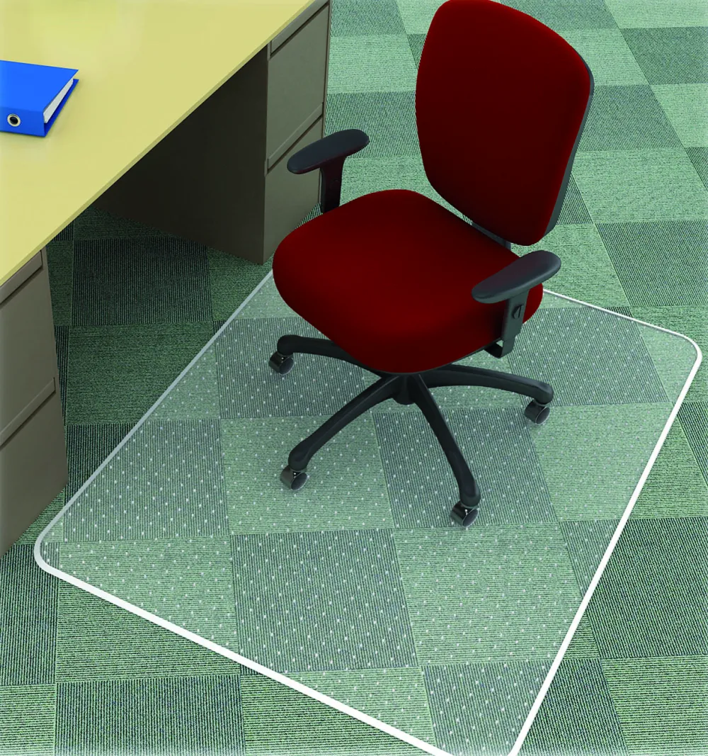 Covoras PVC transparent, protectie mocheta, 150 x 120cm - forma dreptunghiulara, Q-Connect