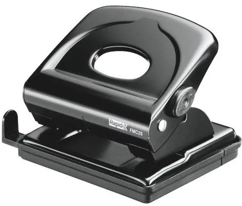 Perforator metalic Rapid FMC25, 25 de coli, cutie, negru