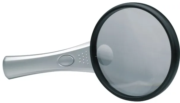 Lupa D- 88mm, cu lumina LED, ALCO - forma rotunda
