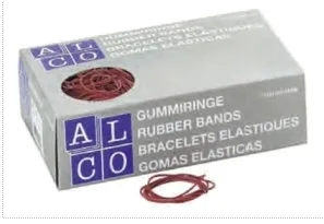Elastice pentru bani, 500g/cutie, D100 x 5mm, ALCO