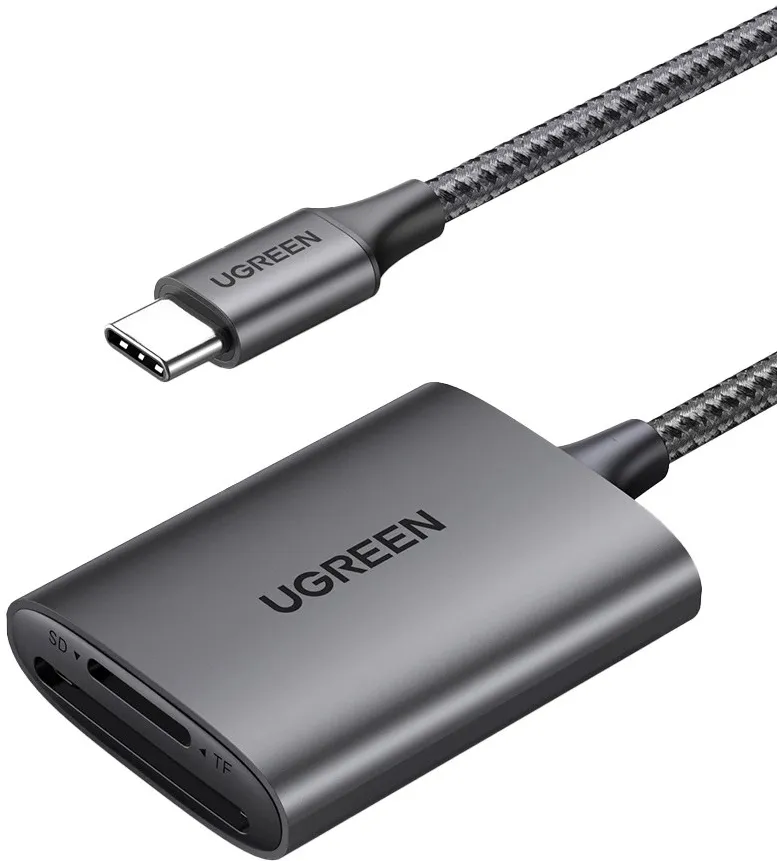 Ugreen SD/TF Card Reader Ugreen CM401 USB C 5Gb/s - Grey