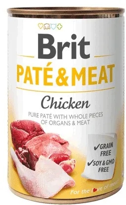 BRIT Paté & Meat with Chicken - wet dog food - 400g