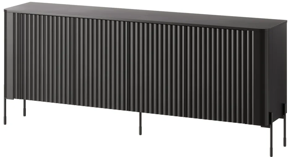 Cama VERA chest of drawers 190x40x80 black matt