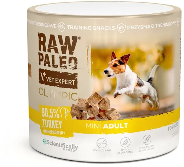 VETEXPERT Raw Paleo Olympic Turkey Mini Mono - dog treat - 90g