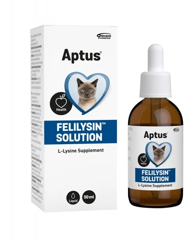 Supliment pentru pisici Aptus Felilysin Solution imunitate si stres 50 ml