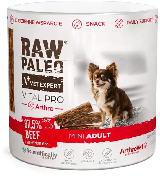 VETEXPERT Raw Paleo Vital Pro Arthro Beef Mini Mono - dog treat - 100g
