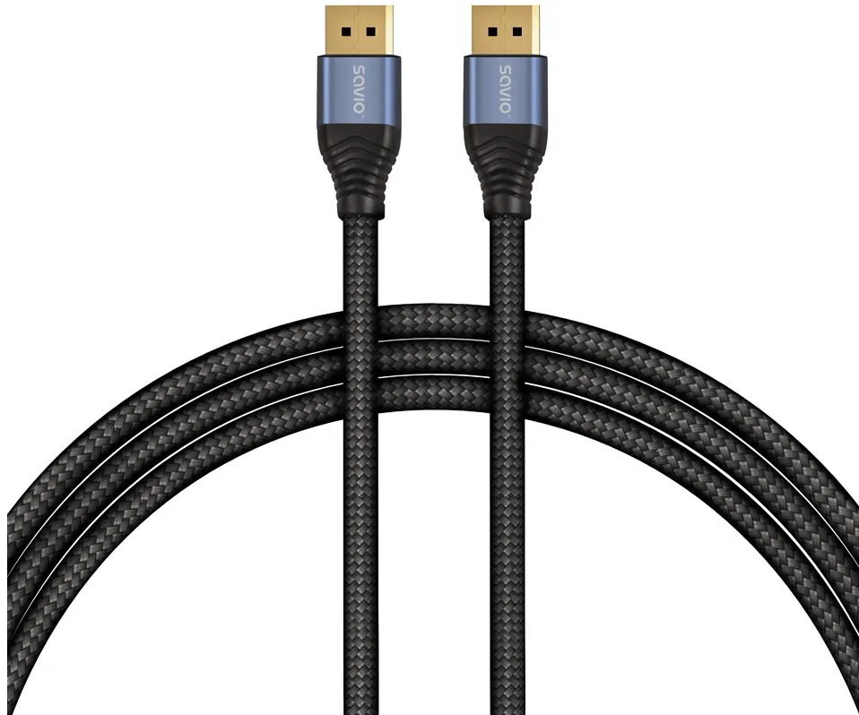 Savio CL-210 DisplayPort cable 2 m Black