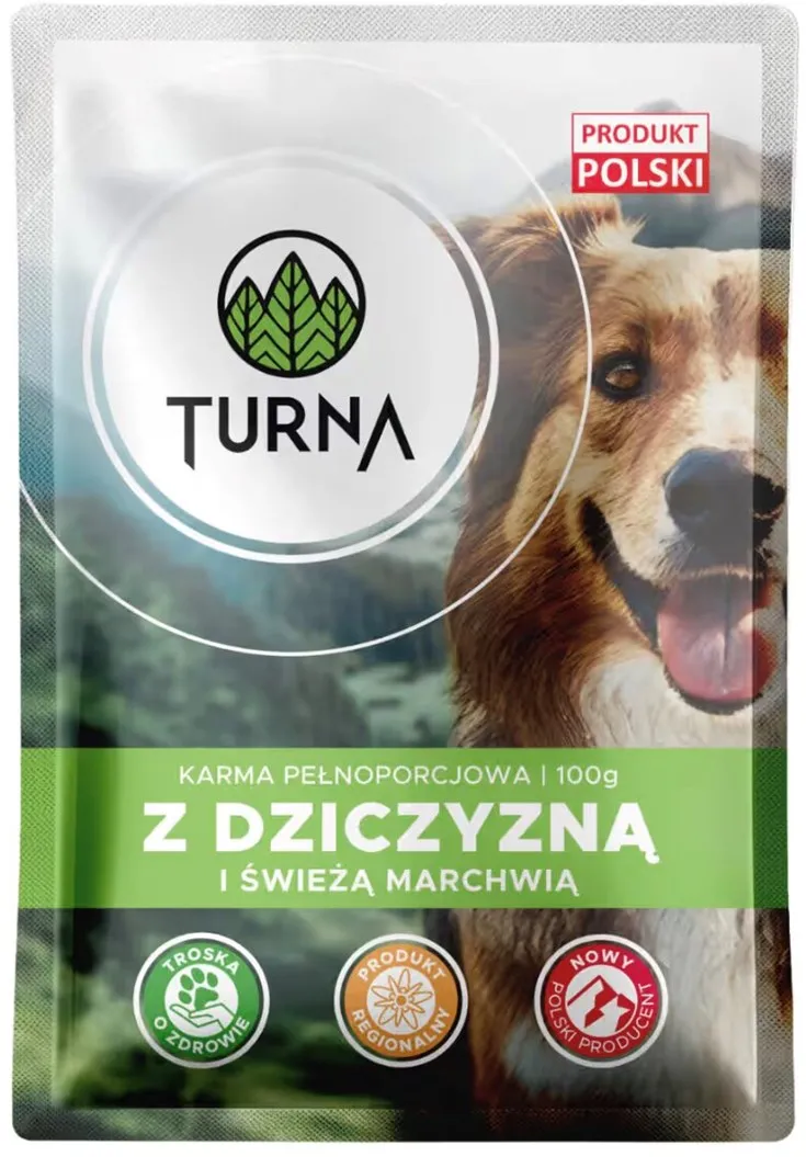 TURNA with game meat – wet dog food – 100g