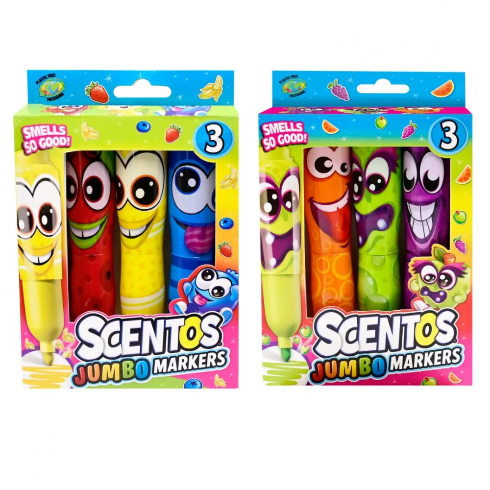 SET 3 MARKERE JUMBO PARFUMATE, SCENTOS