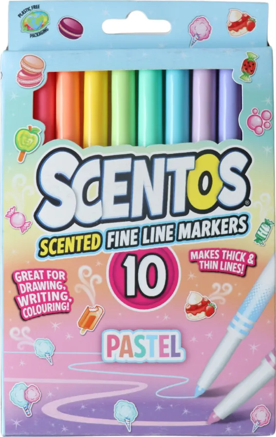 SET 10 MARKERE PARFUMATE,PASTEL, SCENTOS
