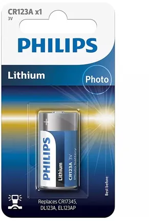 BATERIE LITHIUM CR123 BLISTER 1 BUC PHILIPS