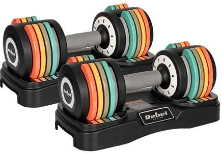 SET 2X GANTERA FONTA REGLABILA 1KG 2X10KG REBEL ACTIVE