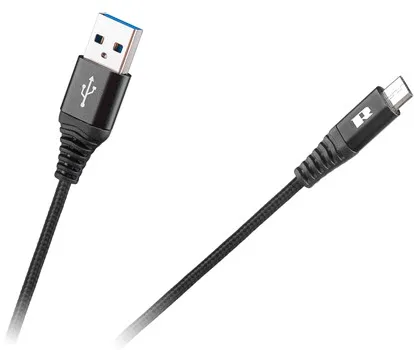 CABLU USB-MICRO USB 0.5 REBEL NEGRU