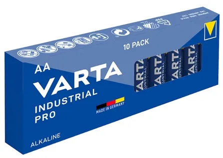 BATERIE ALCALINA INDUSTRIAL PRO LR06 SET 10 BUC VARTA
