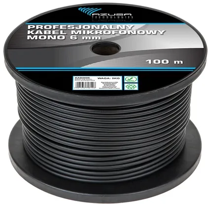 CABLU MICROFON 6MM MONO PROF.