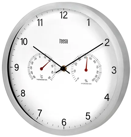 CEAS PERETE 30CM TERMOMETRU HIGROMETRU TEESA