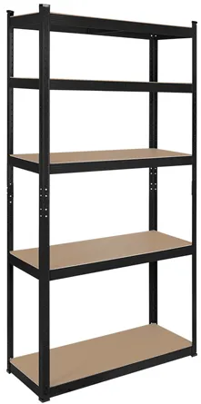 RAFT METALIC 5 POLITE 750KG MDF 180X90X40 NEGRU REBEL