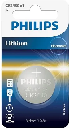 BATERIE LITHIUM CR2430 BLISTER 1 BUC PHILIPS