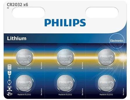 BATERIE LITHIUM CR2032 BLISTER 6 BUC PHILIPS