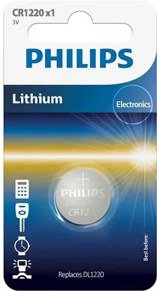 BATERIE LITHIUM CR1220 BLISTER 1 BUC PHILIPS