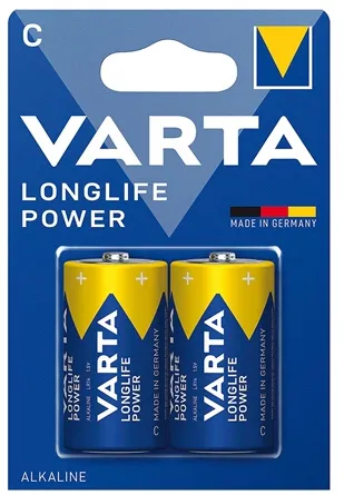 BATERIE ALCALINA LONGLIFE POWER LR14 BLISTER 2BUC VARTA