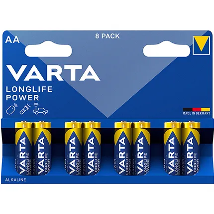 BATERIE ALCALINA LONGLIFE POWER LR06 BL 8 BUC VARTA