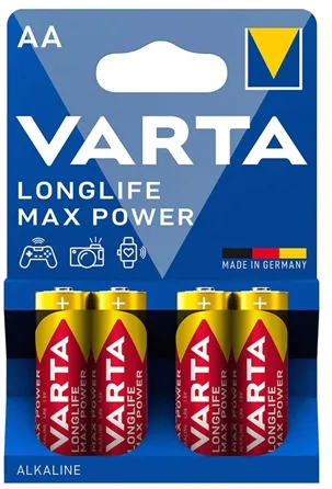 BATERIE ALCALINA MAX POWER LR06 BLISTER 4 BUC VARTA