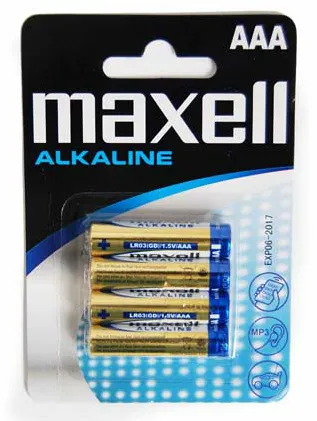 BATERIE ALCALINA MAXELL LR03 BLISTER 4 BUC