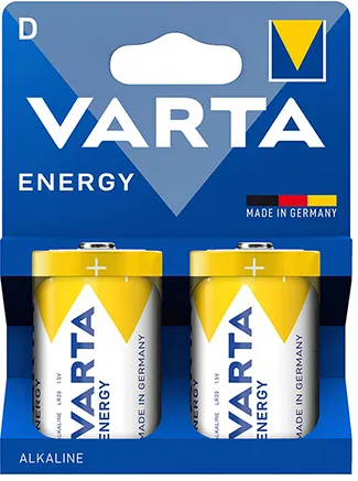 BATERIE ALCALINA ENERGY LR20 BL 2 BUC VARTA