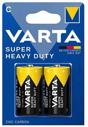 BATERIE SUPER HEAVY DUTY R14 BL 2 BUC VARTA