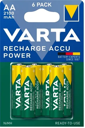 ACUMULATORI AA 2100MAH BLISTER 6 BUC VARTA