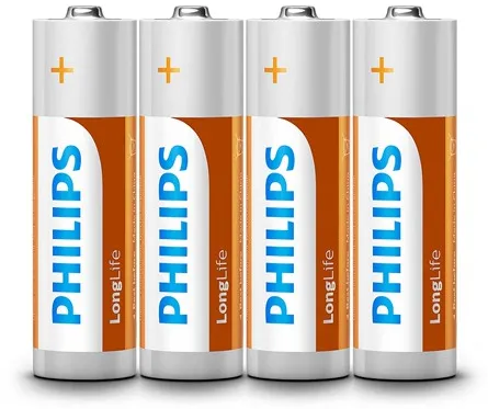 BATERIE LONGLIFE R6 AA FOLIE 4 BUC PHILIPS