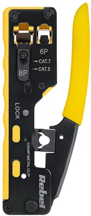 CLESTE SERTIZARE RJ45 RJ12 PASS-THROUGH REBEL